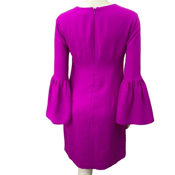 BANANA REPUBLIC v neck ruffle bell sleeve DRESS SIZE 2 - Picture 4 of 6